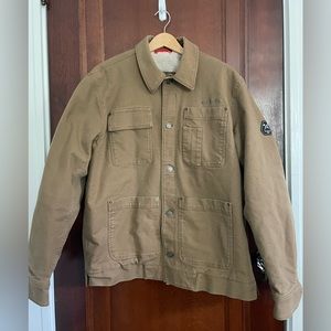 Eddie Bauer Mountain Ops Men Large Brown Outdoors Winter Jacket Used Condition